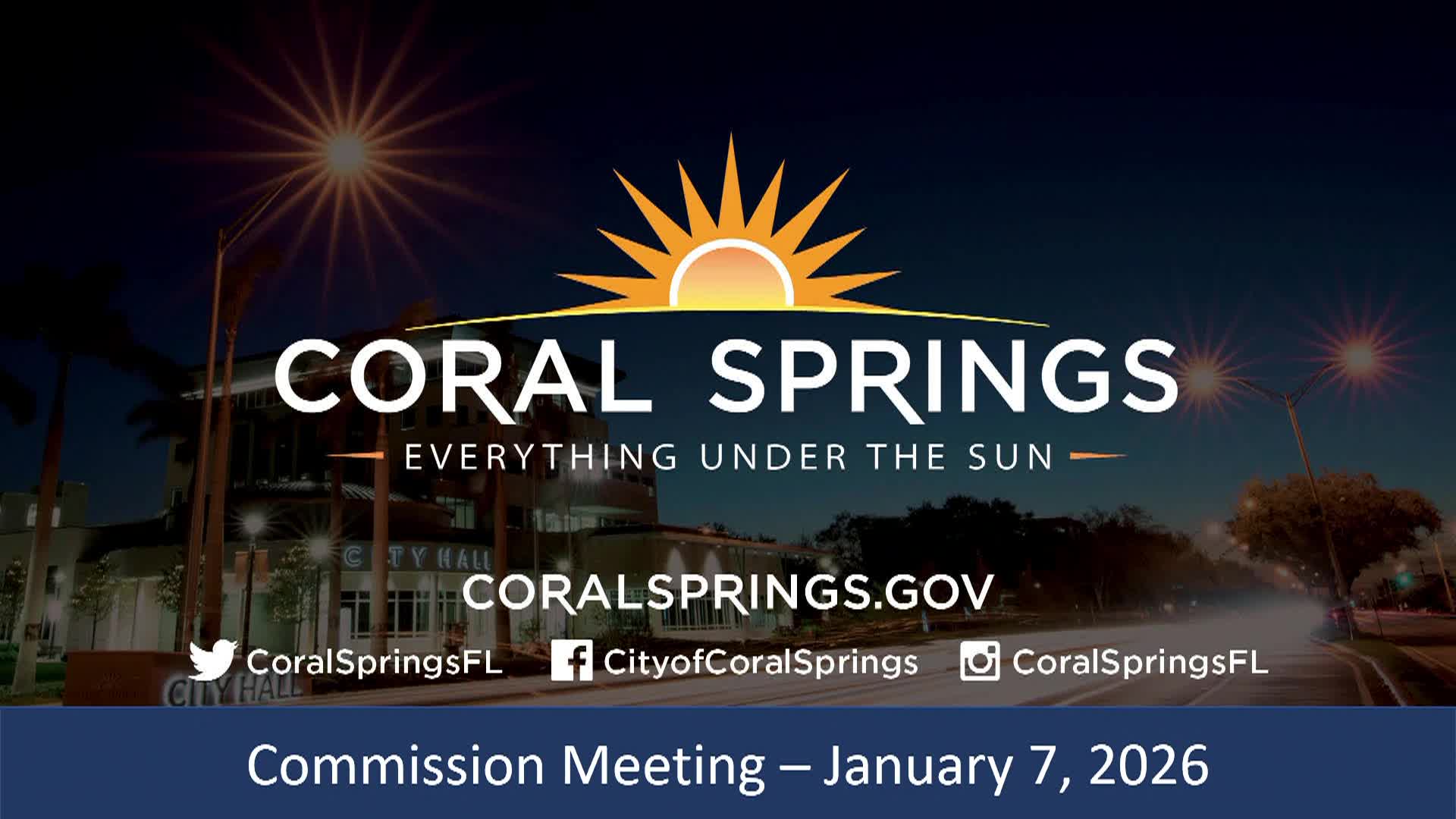 City Commission Meeting: January 7, 2026